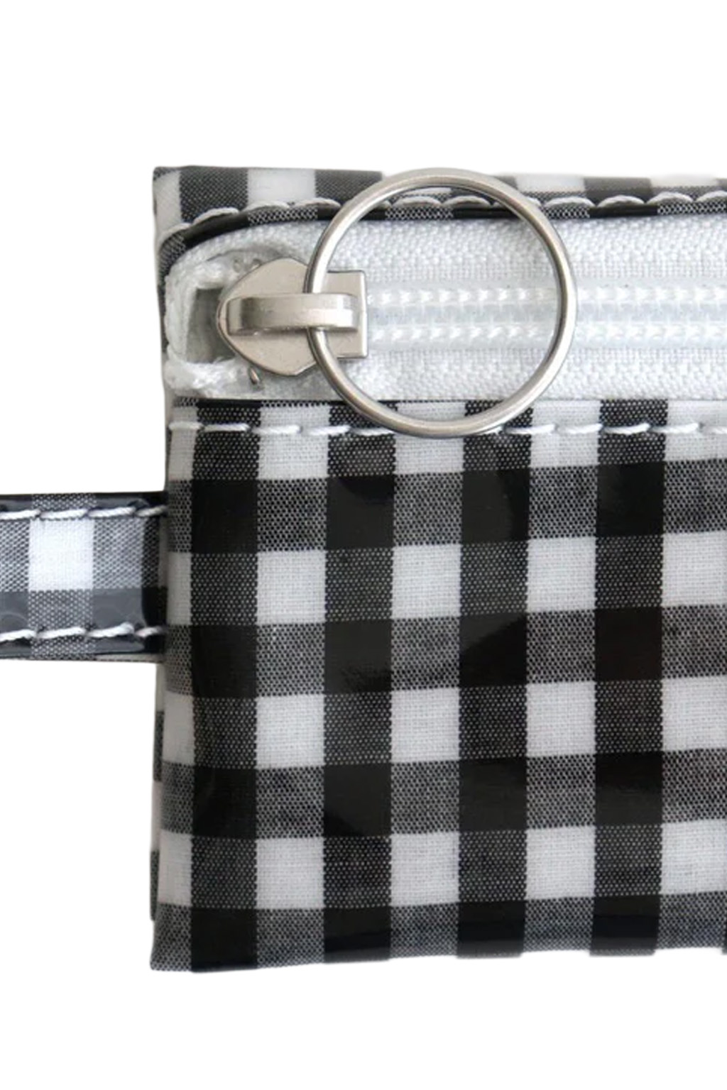 Tembea - Flat Pouch Mini - Gingham Black