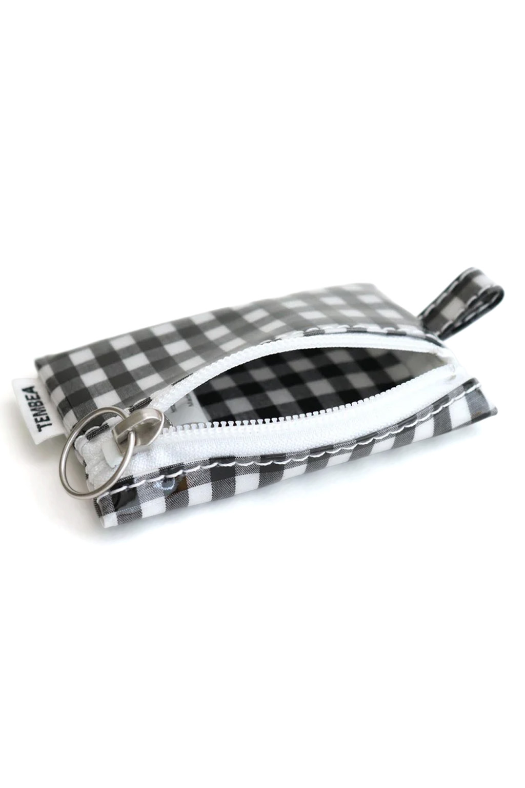 Tembea - Flat Pouch Mini - Gingham Black