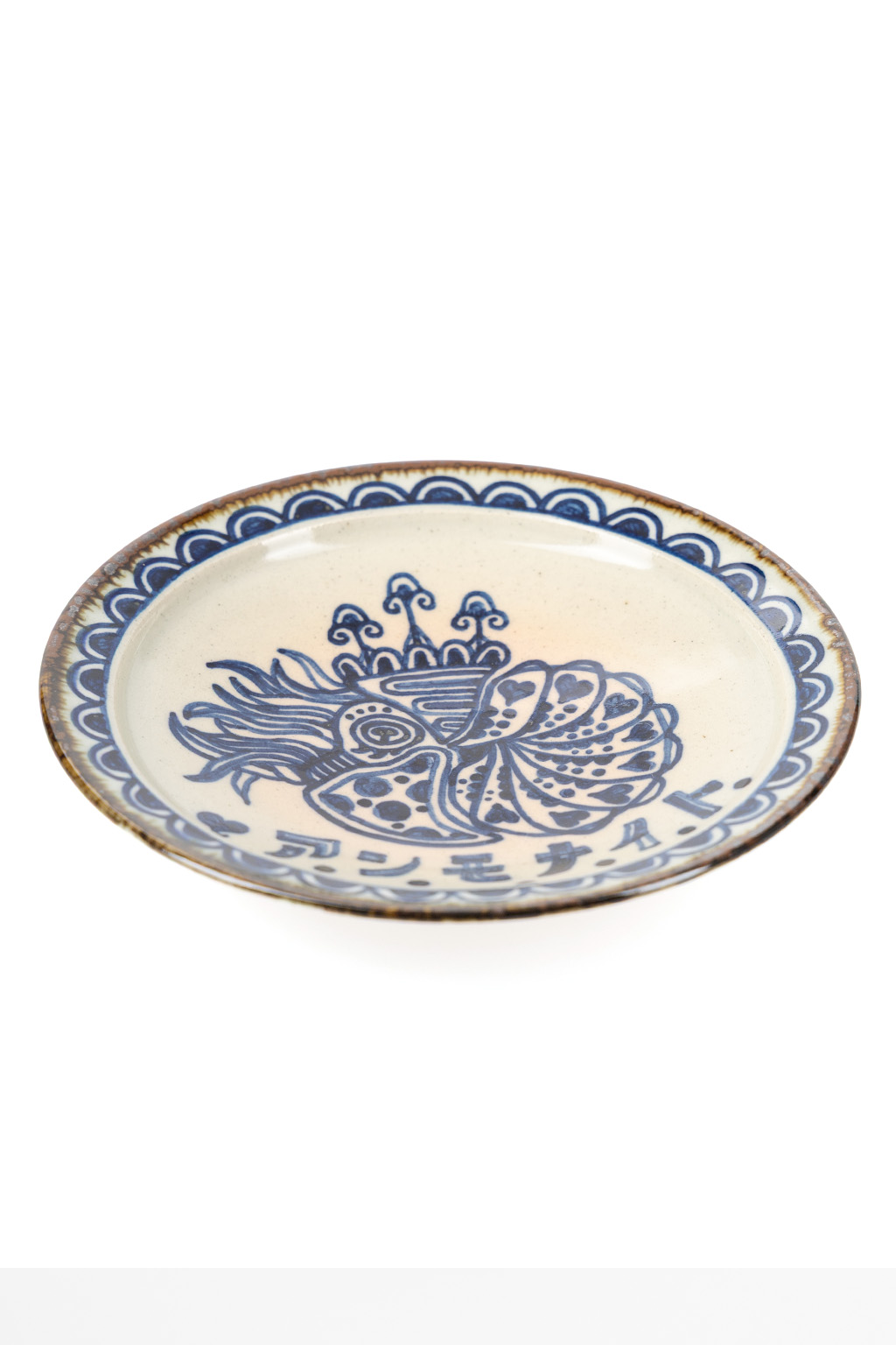 The Art of Japanese Ceramics - Ikuko - Ammonite Ceramic Dish Saucer