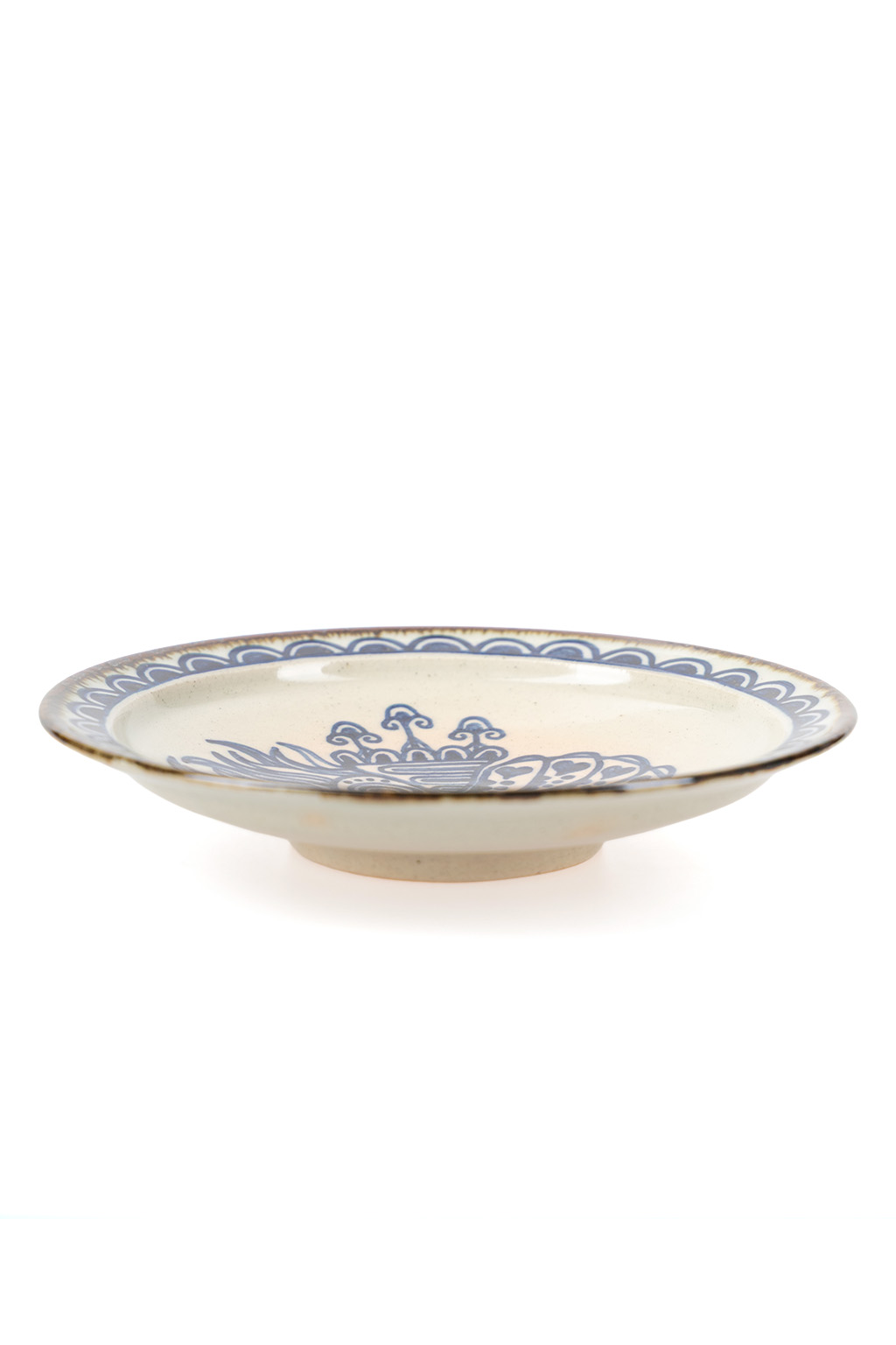 The Art of Japanese Ceramics - Ikuko - Ammonite Ceramic Dish Saucer