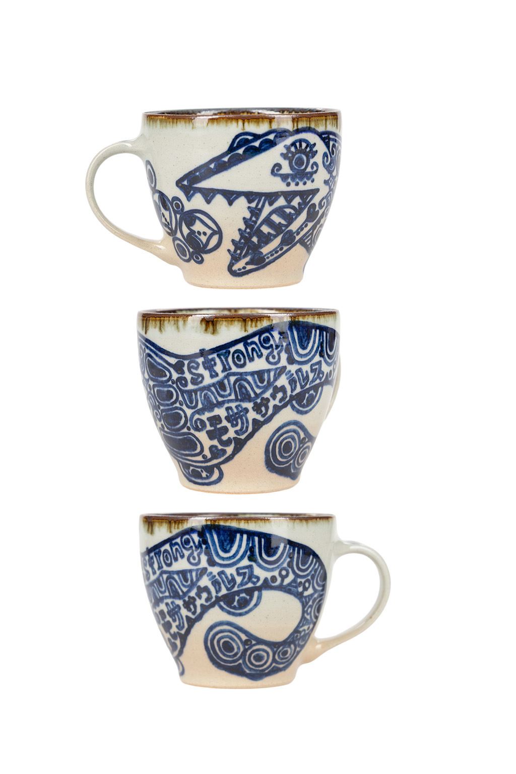 The Art of Japanese Ceramics - Ikuko - Mosasaurus Ceramic Mug - Large