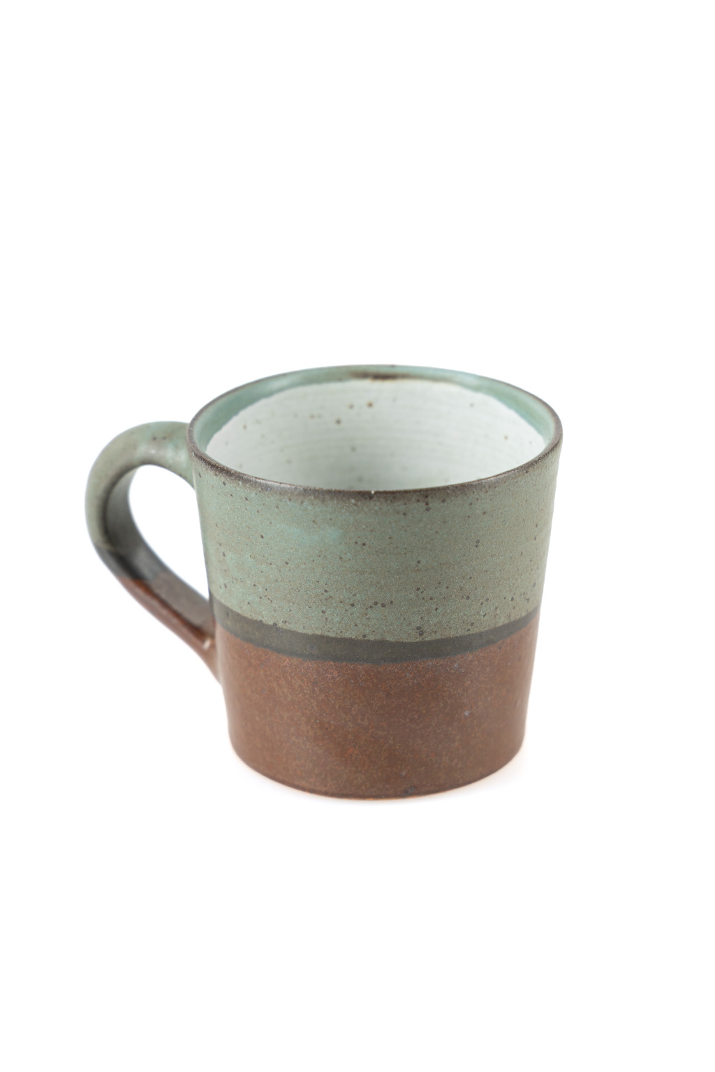 The Art of Japanese Ceramics - Satoko - Mug Cup - Broad - Brown-Teal