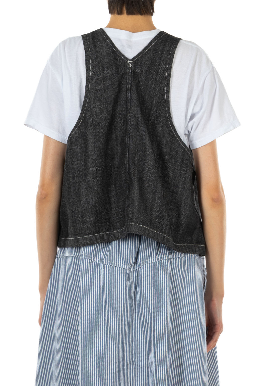 Tigre Brocante - 11oz Black Denim Workman Bib Vest