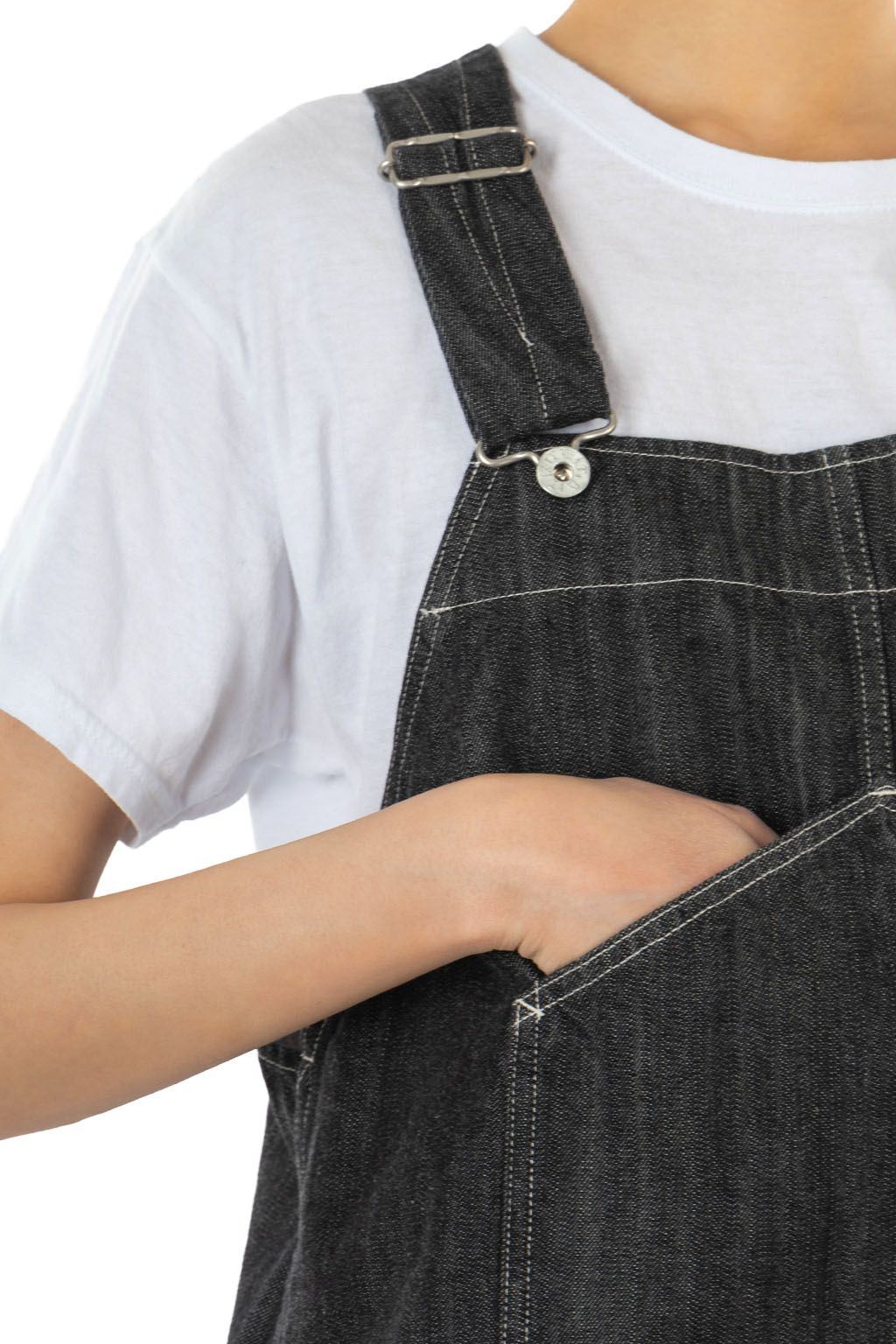 Tigre Brocante - 11oz Black Denim Workman Bib Vest