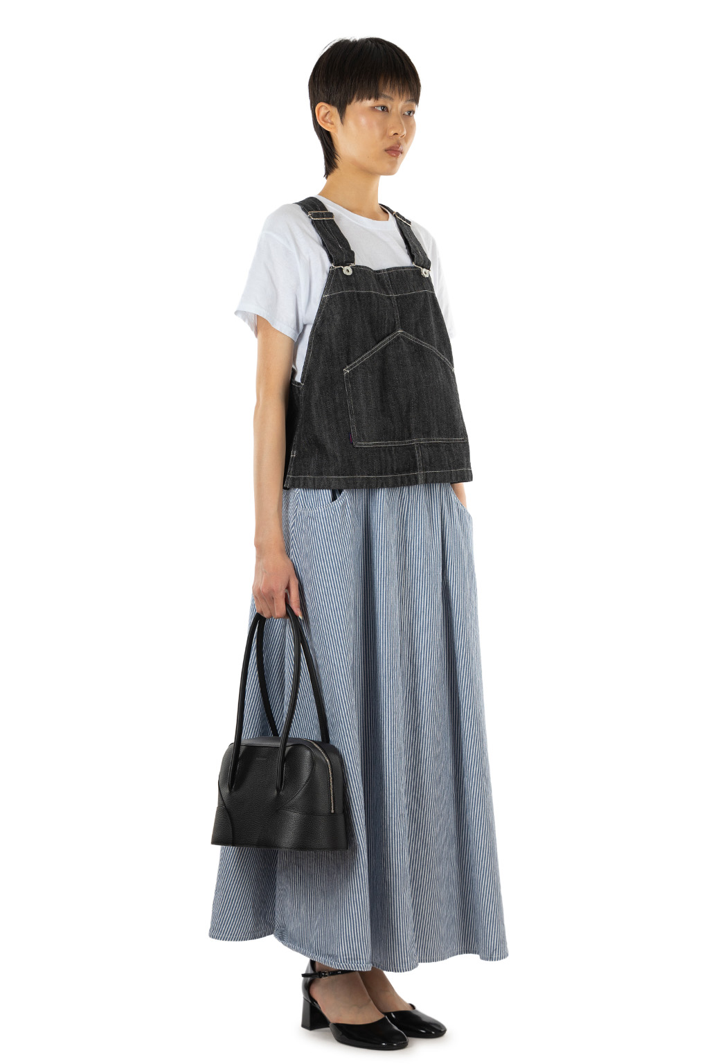 Tigre Brocante - 11oz Black Denim Workman Bib Vest
