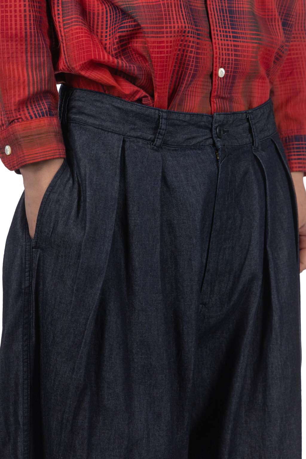 Tigre Brocante - 6oz Denim Hakama Pants - Indigo