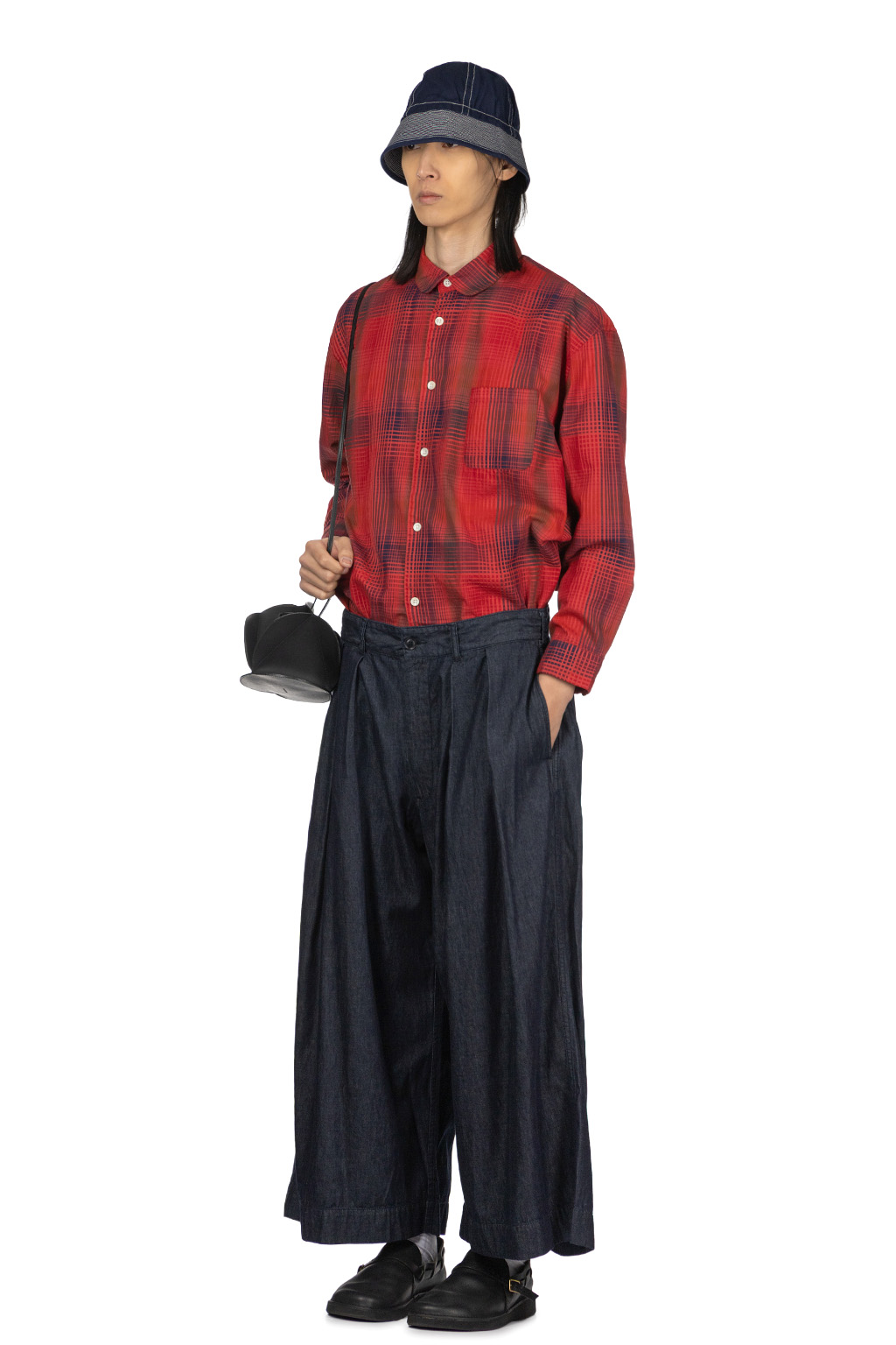 Tigre Brocante - 6oz Denim Hakama Pants - Indigo