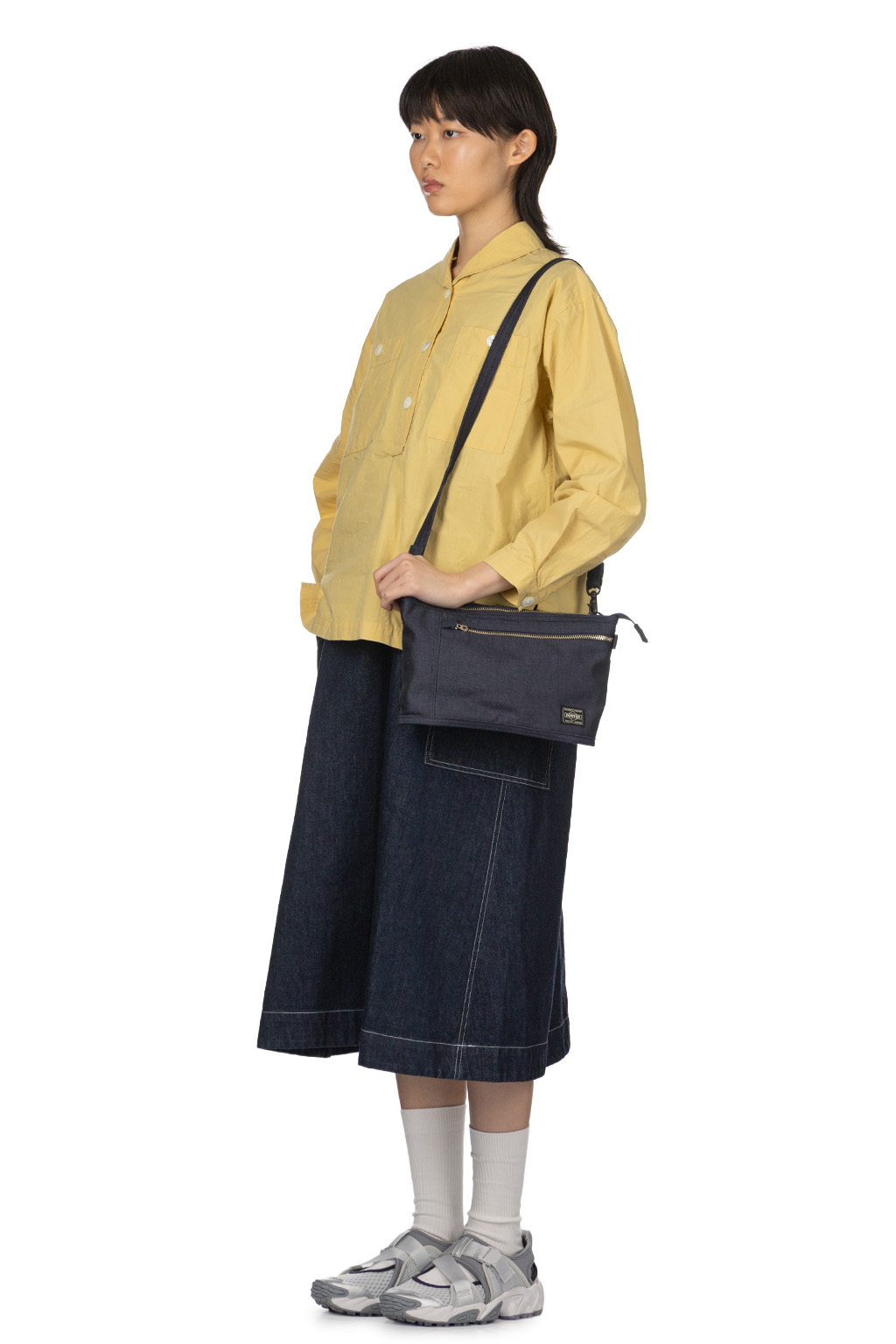 Tigre Brocante - 80 Typewriter Collar Shawl Shirt - Yellow