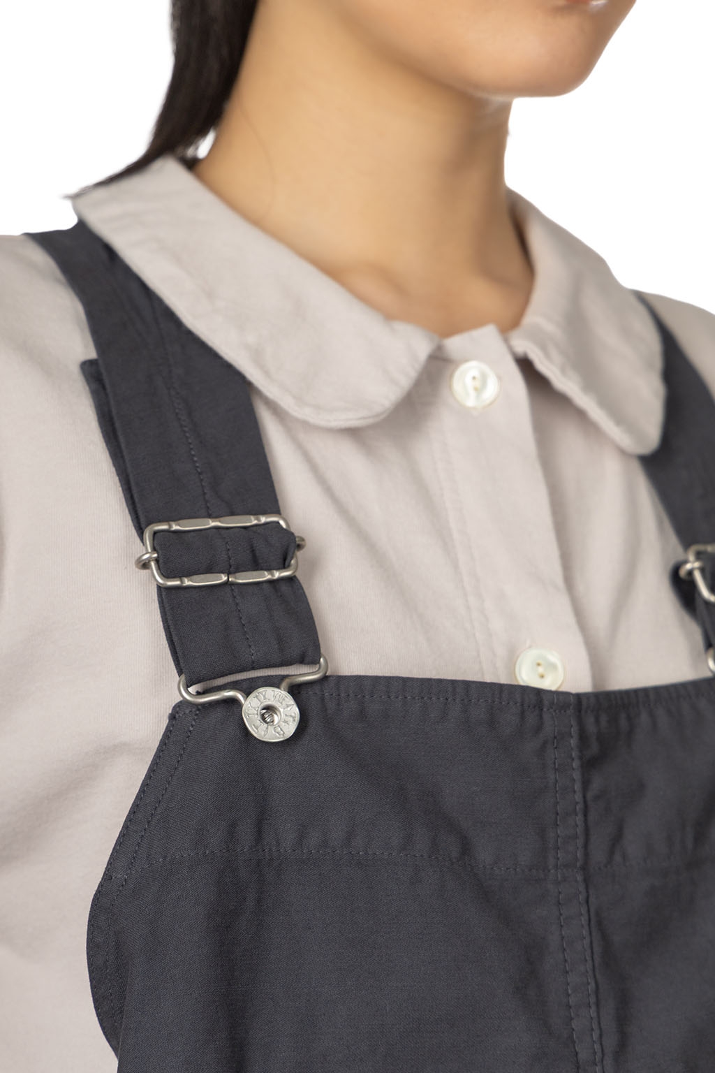 Tigre Brocante - Back Satin Workman Bib Vest - Charcoal