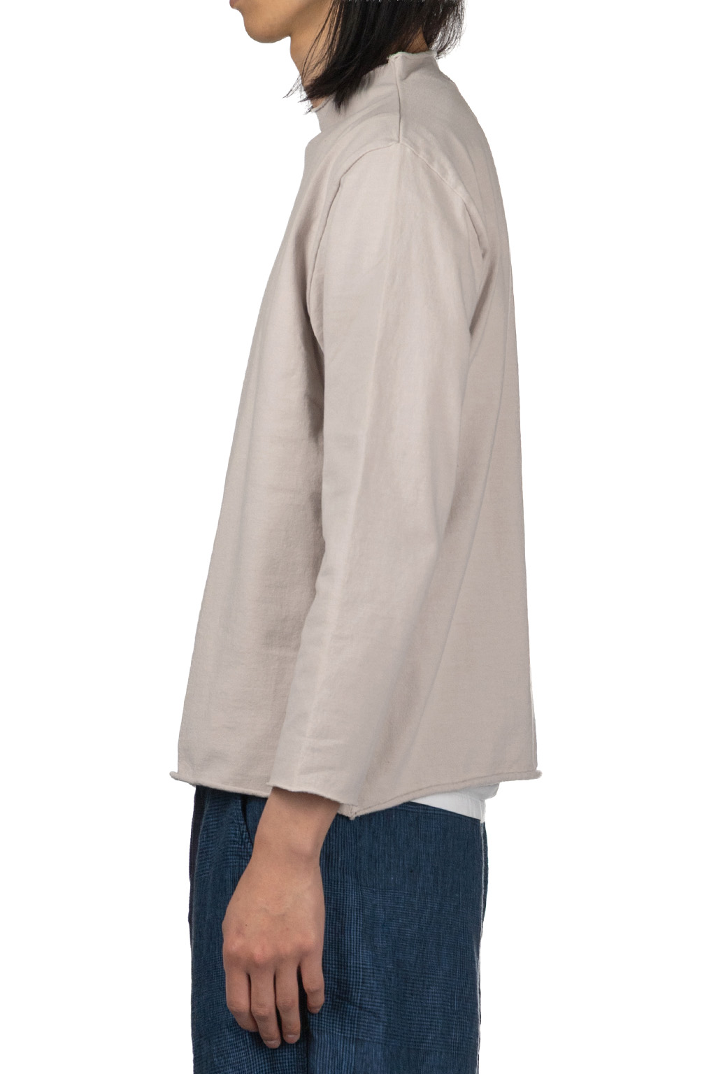 Tigre Brocante - Bottoll Neck 3/4 sleeve T-Shirt - Oyster