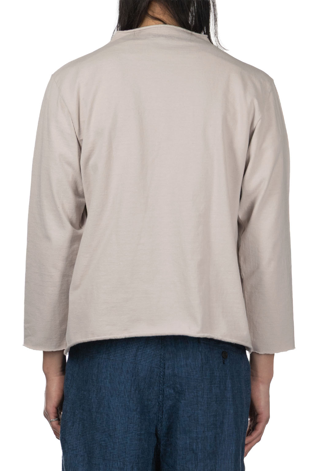 Tigre Brocante - Bottoll Neck 3/4 sleeve T-Shirt - Oyster