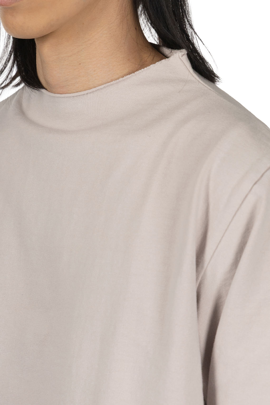 Tigre Brocante - Bottoll Neck 3/4 sleeve T-Shirt - Oyster
