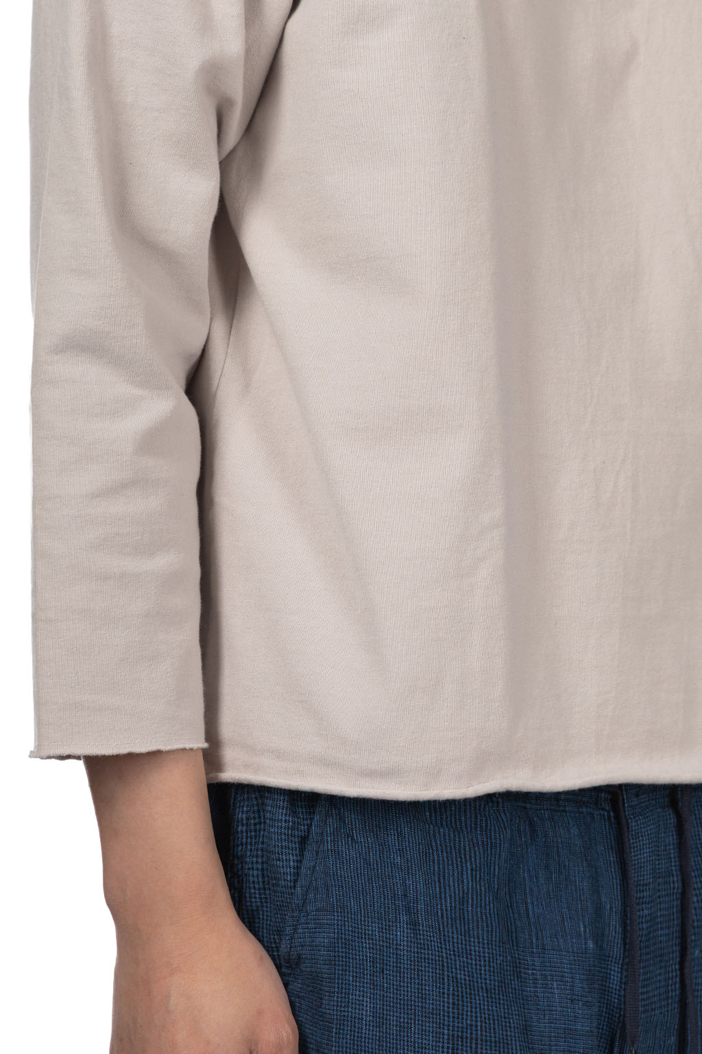 Tigre Brocante - Bottoll Neck 3/4 sleeve T-Shirt - Oyster