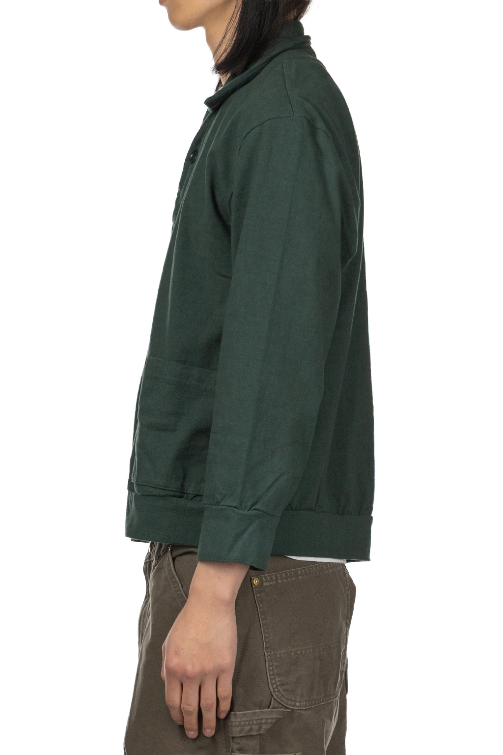 Tigre Brocante - Hard Jersey Old School Skipper Cardigan - Green