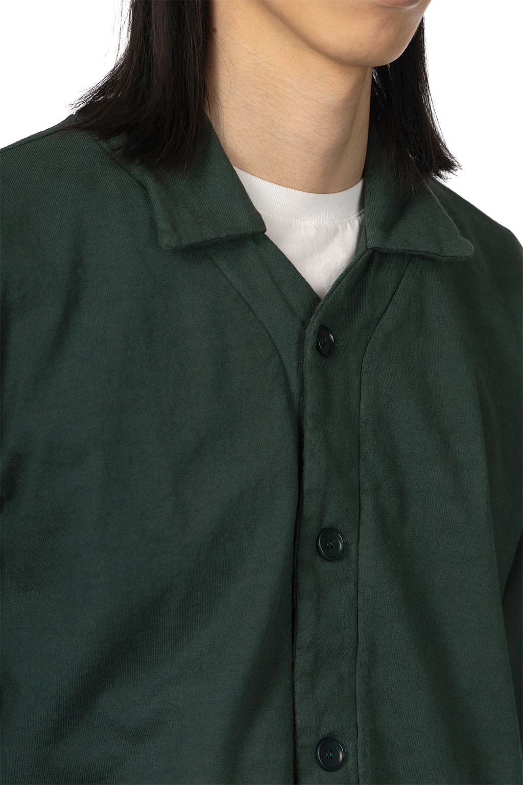 Tigre Brocante - Hard Jersey Old School Skipper Cardigan - Green