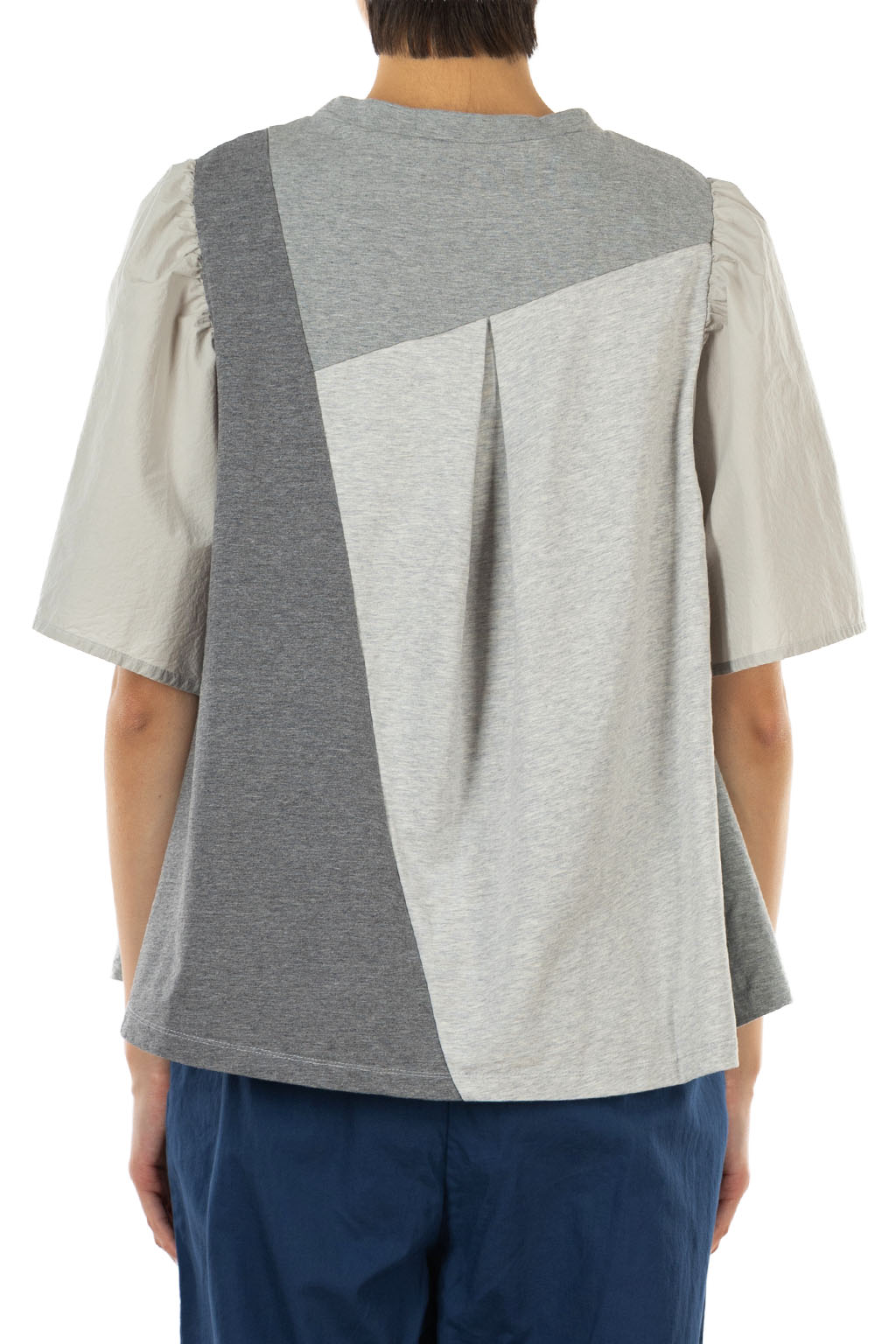 Tigre Brocante - Heather Grey Panel Tunic T-Shirt - Grey