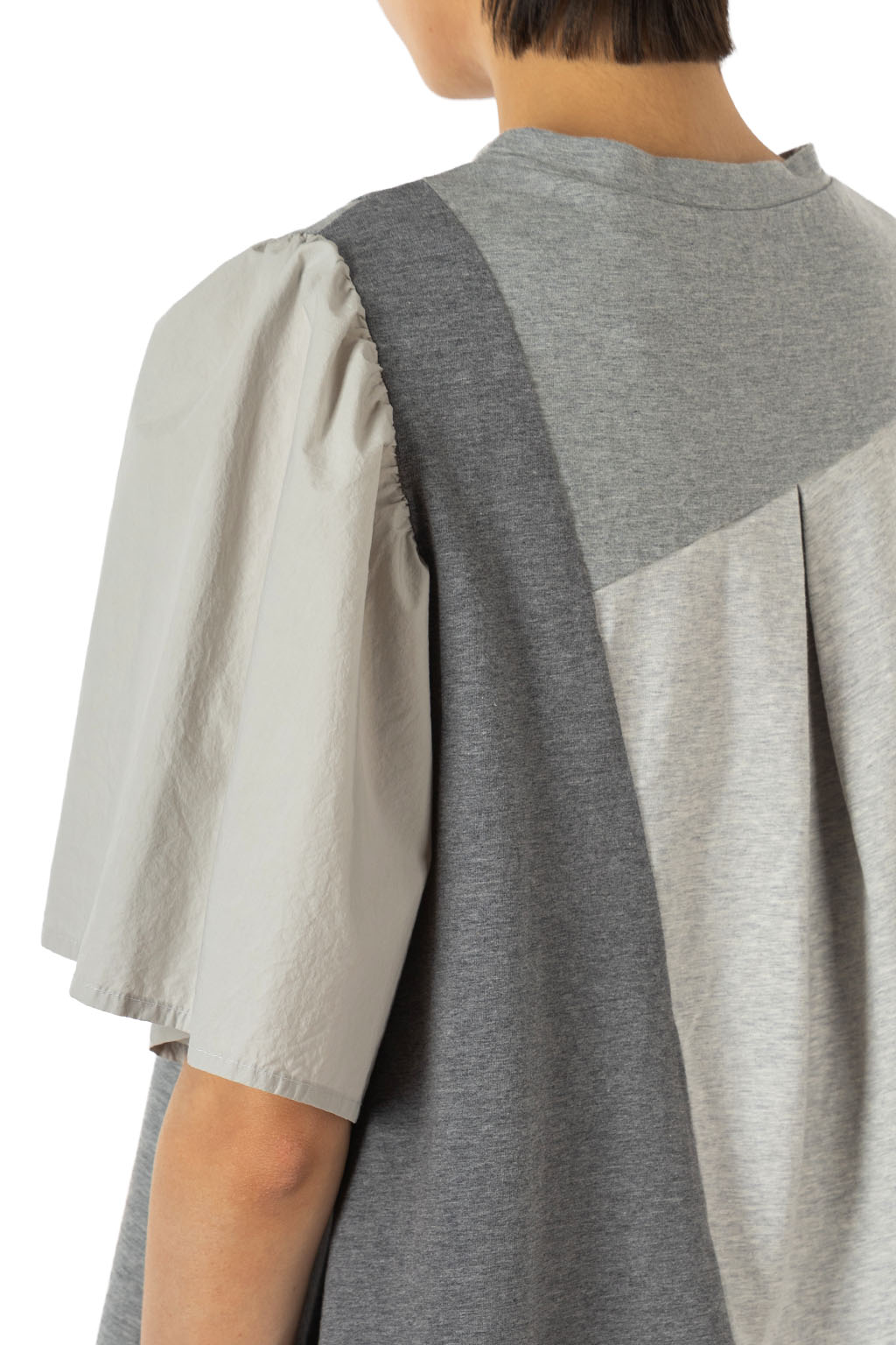 Tigre Brocante - Heather Grey Panel Tunic T-Shirt - Grey