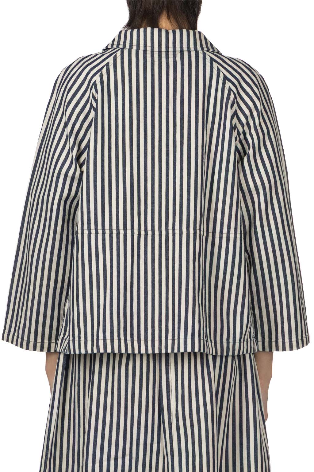 Tigre Brocante - Hickory Big Collar Raglan Jacket - Indigo