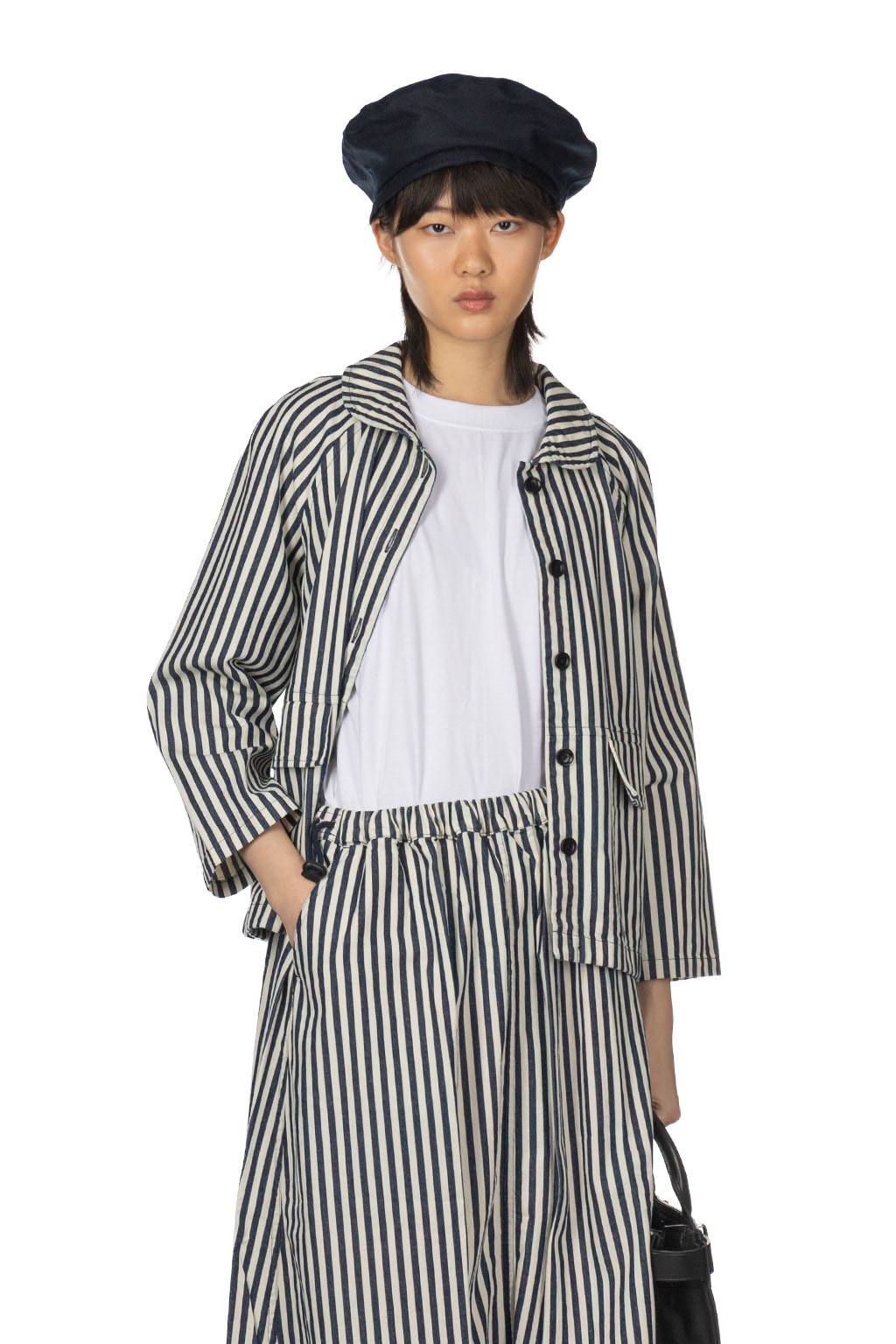 Tigre Brocante - Hickory Big Collar Raglan Jacket - Indigo