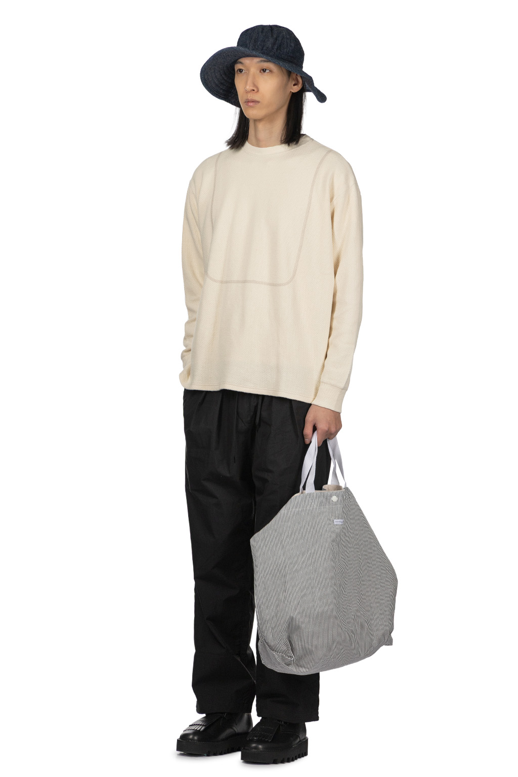 Tigre Brocante - Honeycomb Waffle 3 Seam LS Pullover - Natural