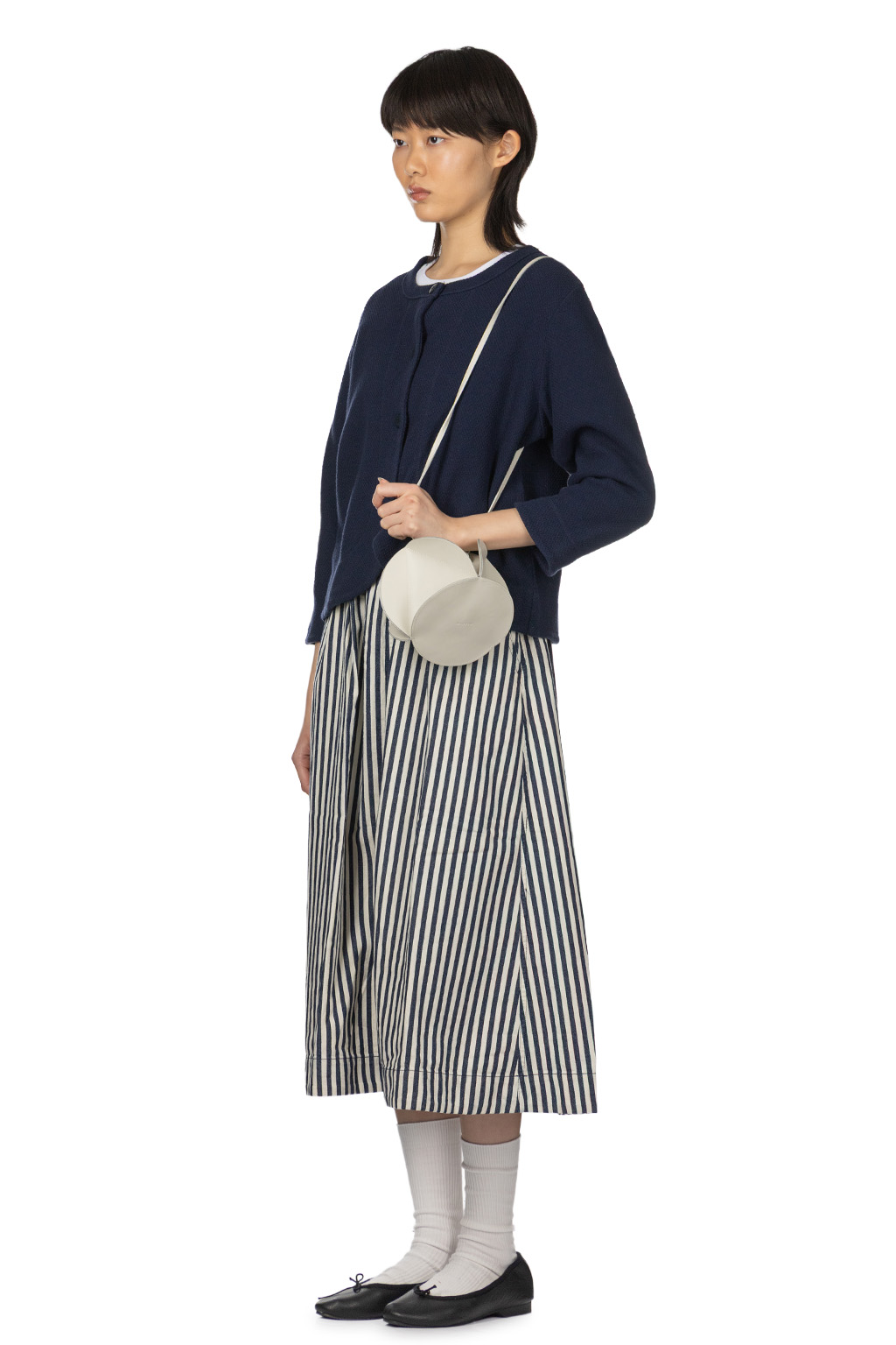 Tigre Brocante - Honeycomb Waffle Komodo Bolero Cardigan - Navy