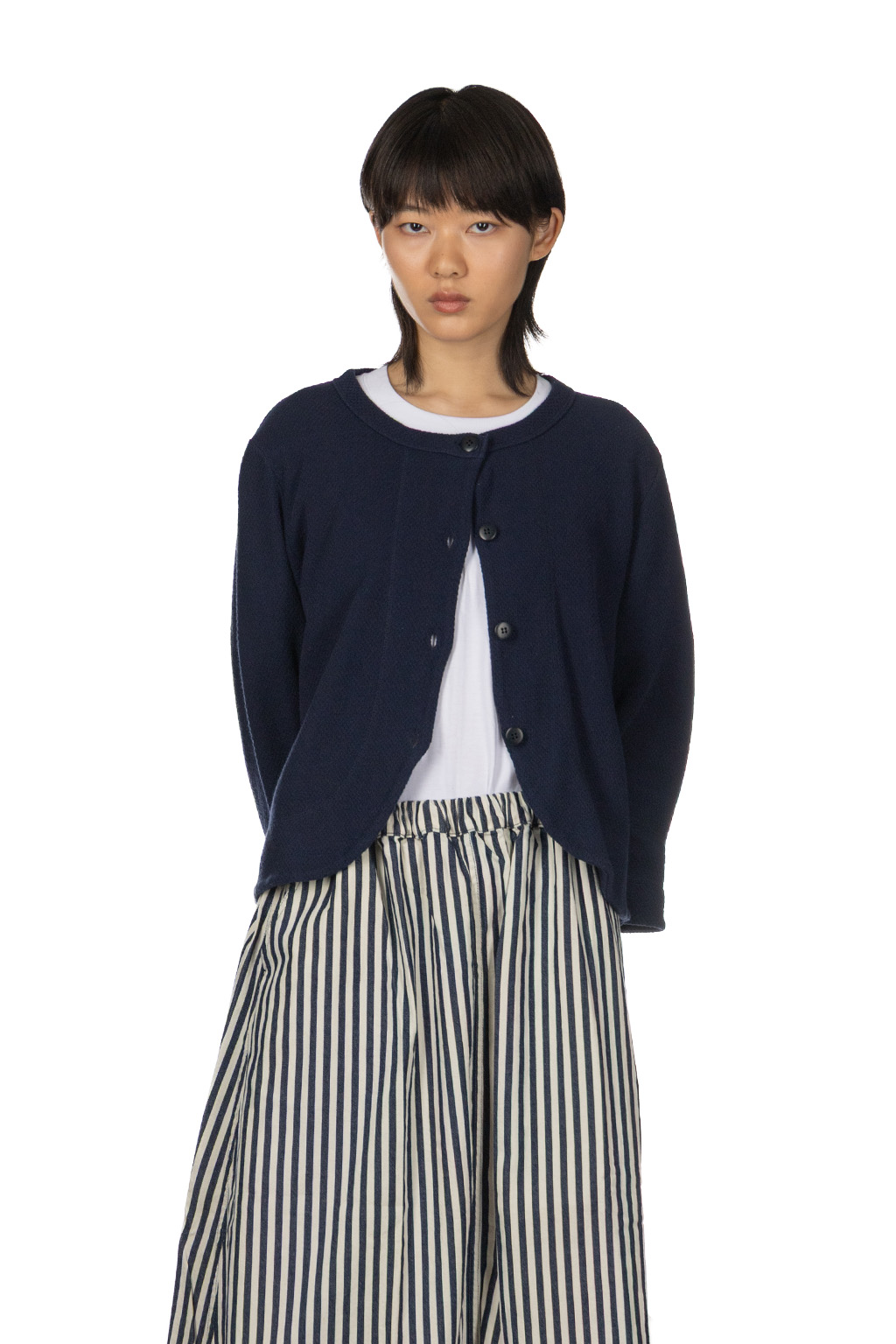 Tigre Brocante - Honeycomb Waffle Komodo Bolero Cardigan - Navy