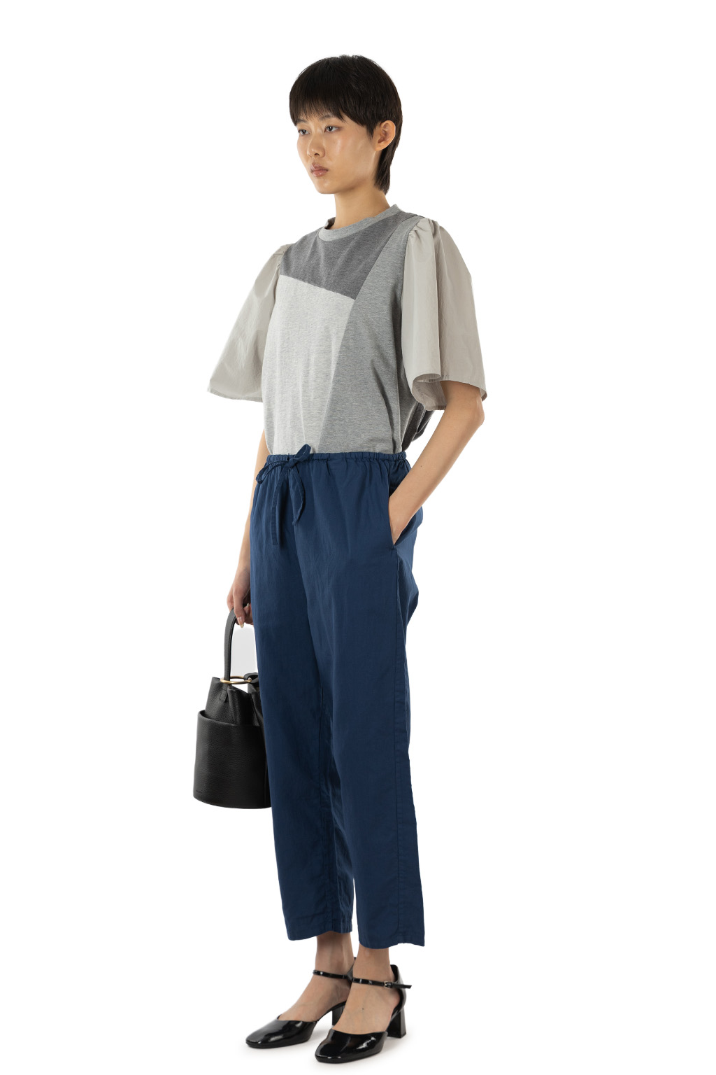 Tigre Brocante - Organic Twill Kurta Pants - Navy