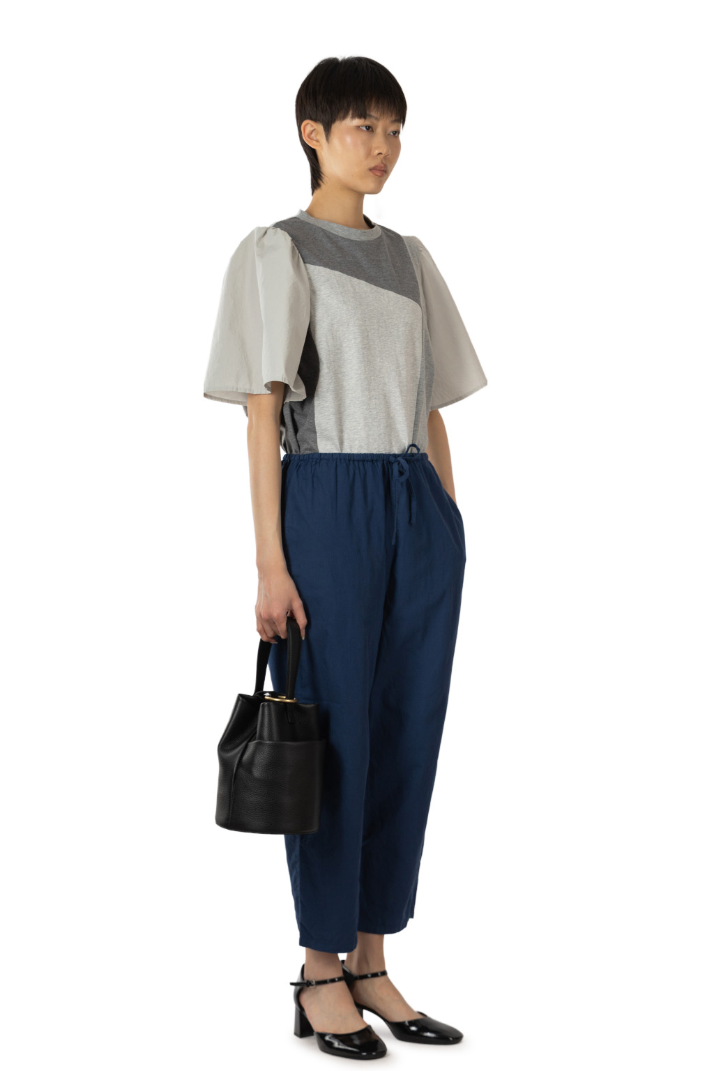 Tigre Brocante - Organic Twill Kurta Pants - Navy