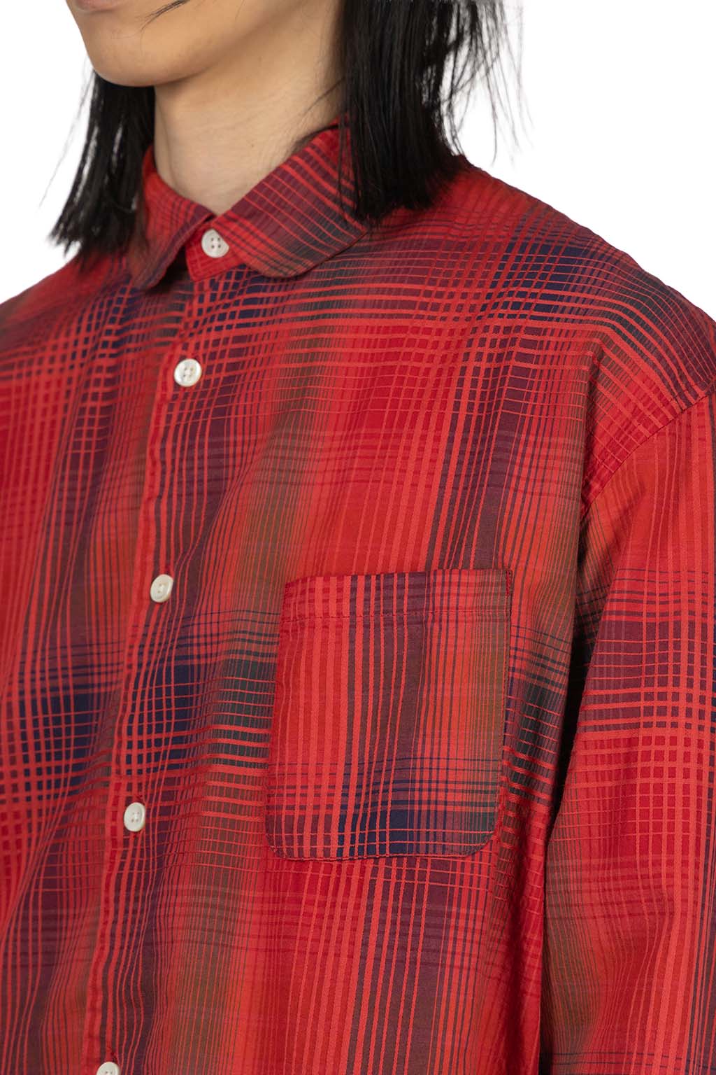 Tigre Brocante - Round Collar Venice Beach Shirt - Red