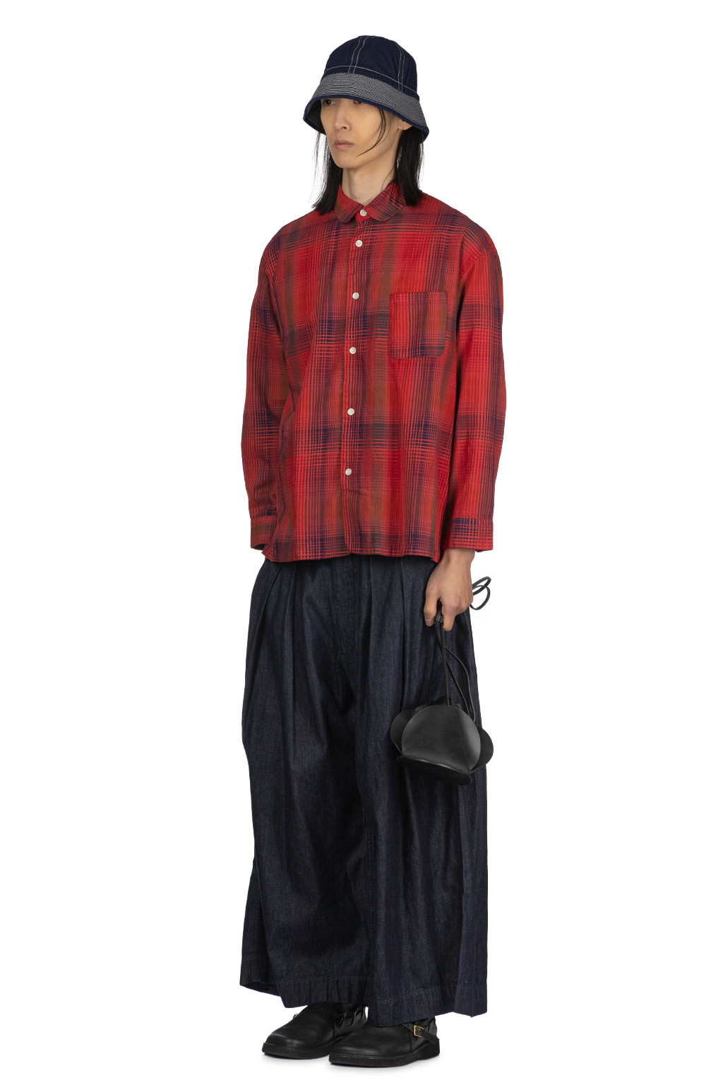 Tigre Brocante - Round Collar Venice Beach Shirt - Red