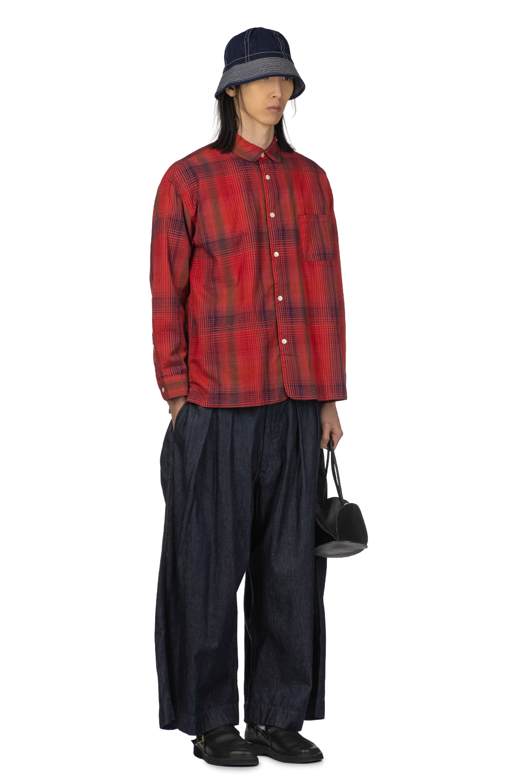 Tigre Brocante - Round Collar Venice Beach Shirt - Red