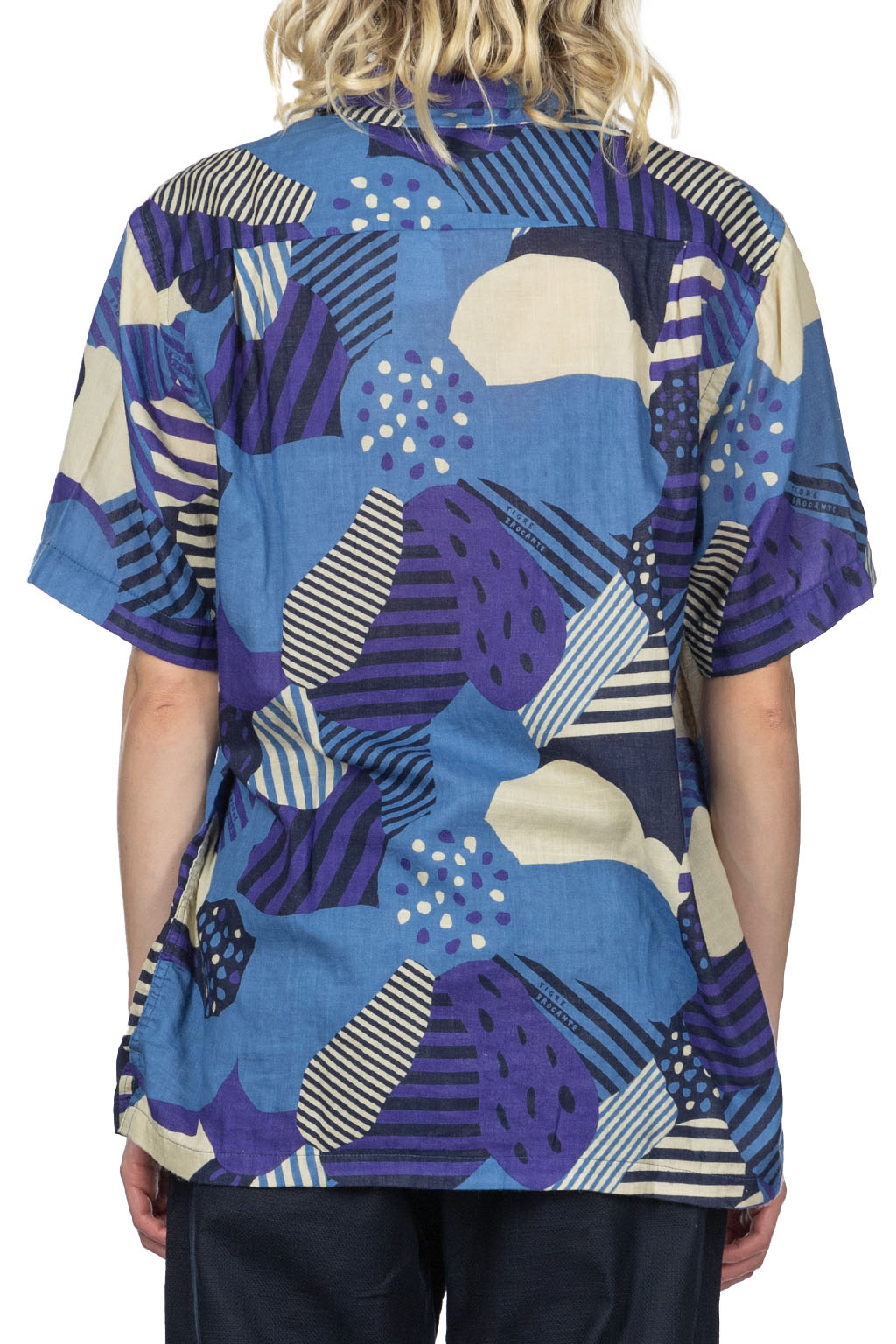 Tigre Brocante - W Gauze Flower Shirt - Blue