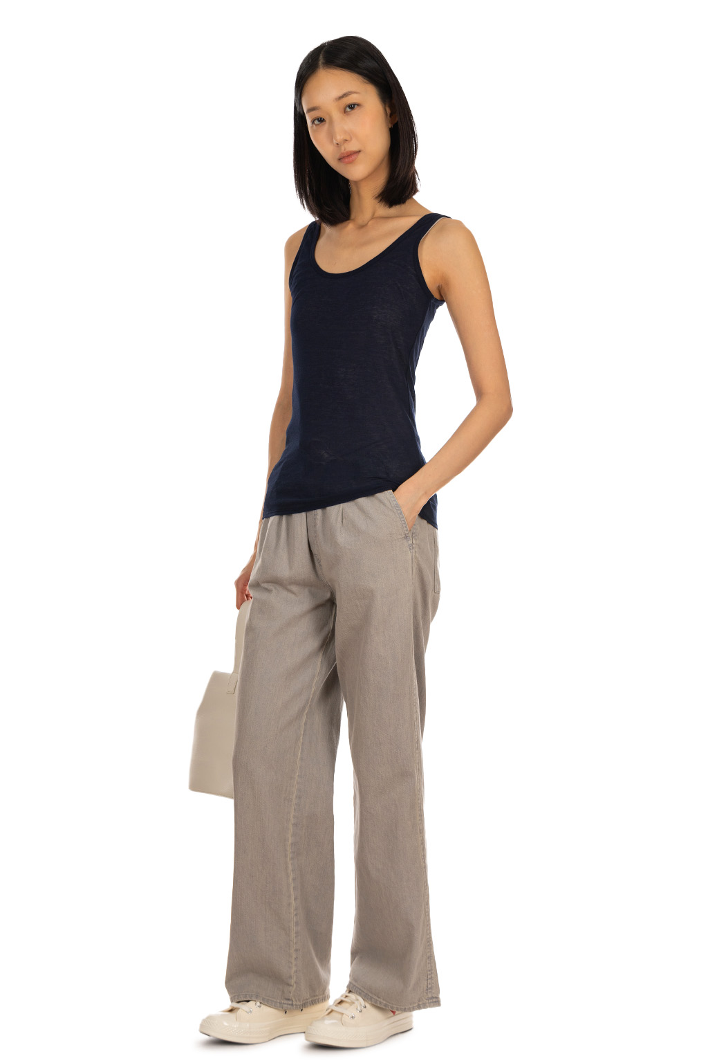 Tu es mon Tresor - U-Neck Tank - Navy