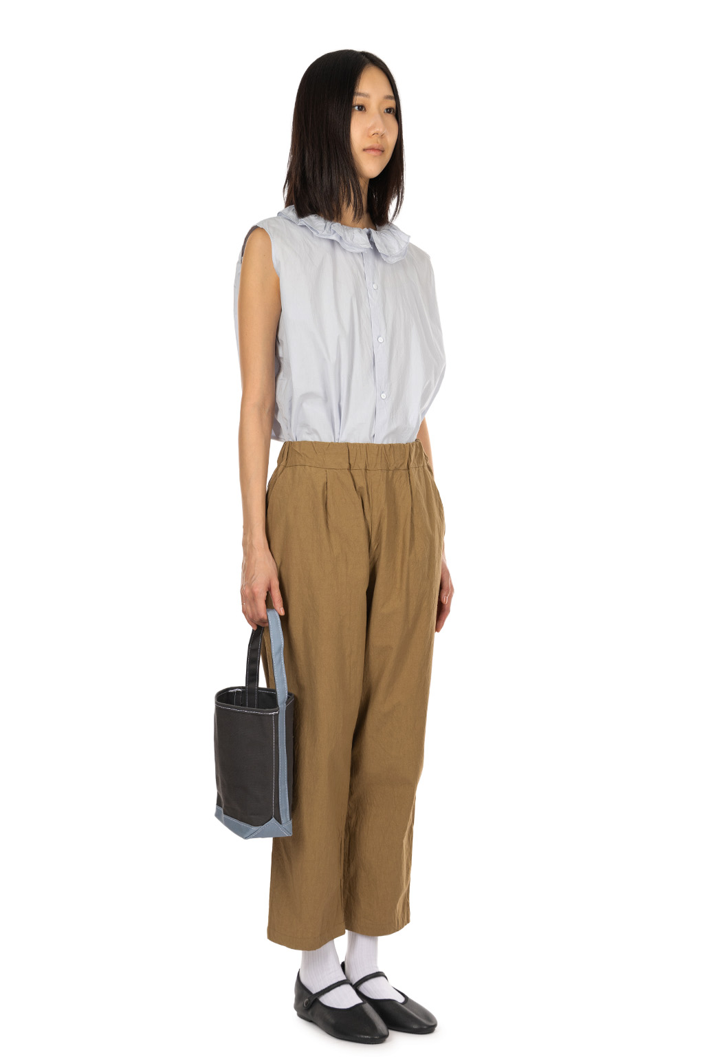 Veritecoeur - Cross Washer Easy Pants - Beige