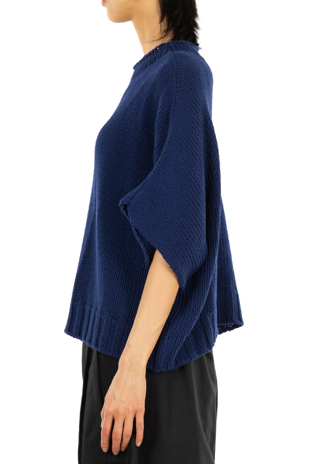 Veritecoeur - Dolman Pullover Knit - Navy