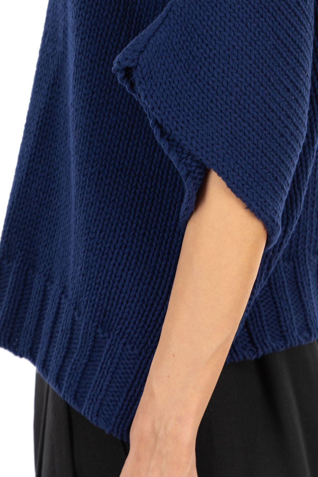Veritecoeur - Dolman Pullover Knit - Navy