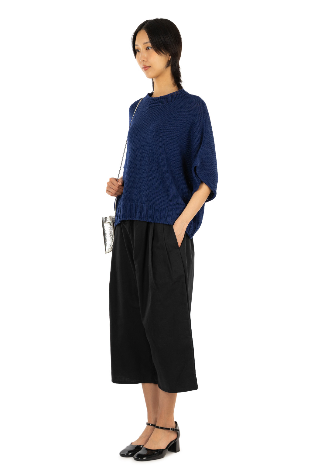 Veritecoeur - Dolman Pullover Knit - Navy