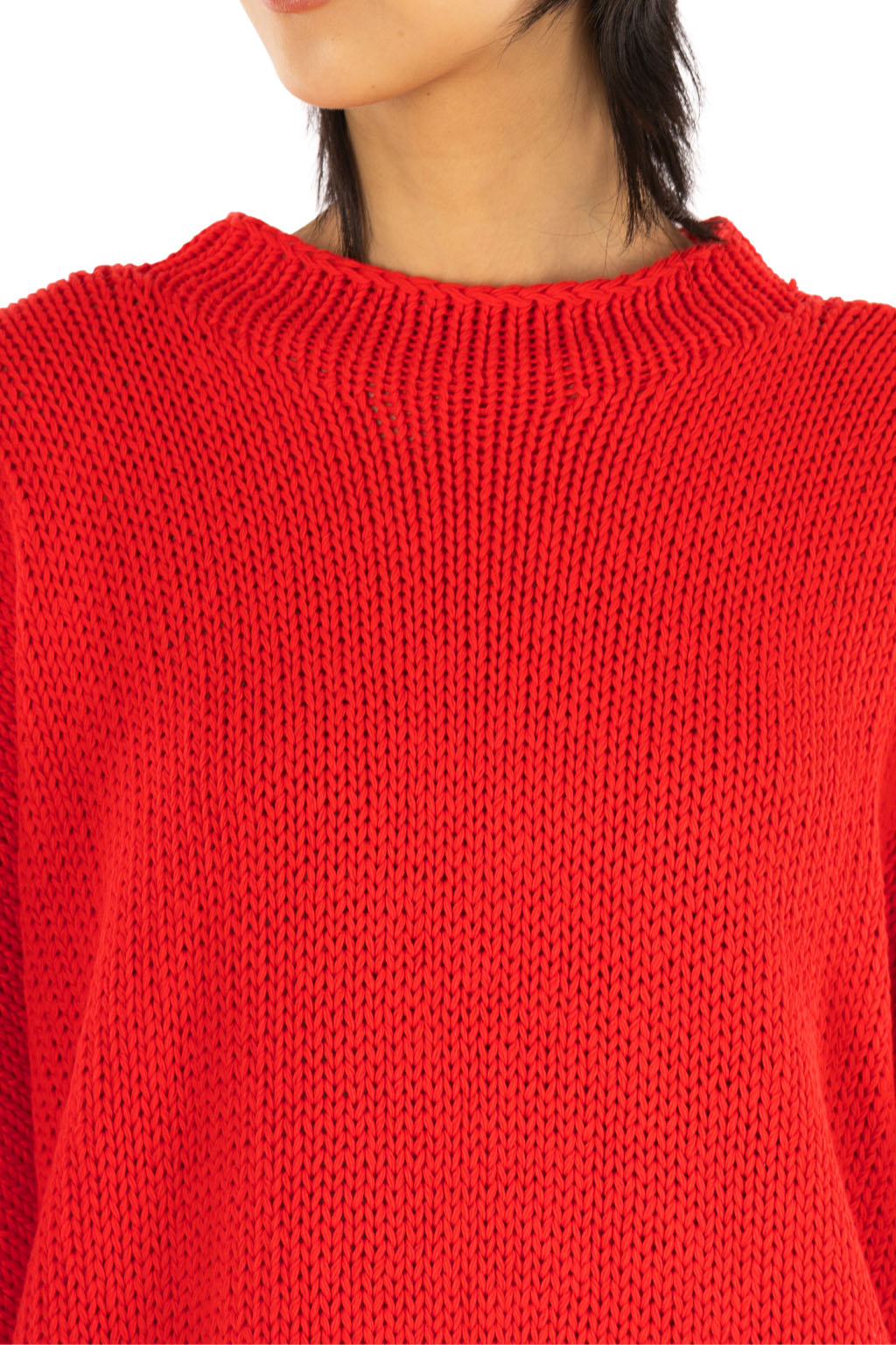 Veritecoeur - Dolman Pullover Knit - Red