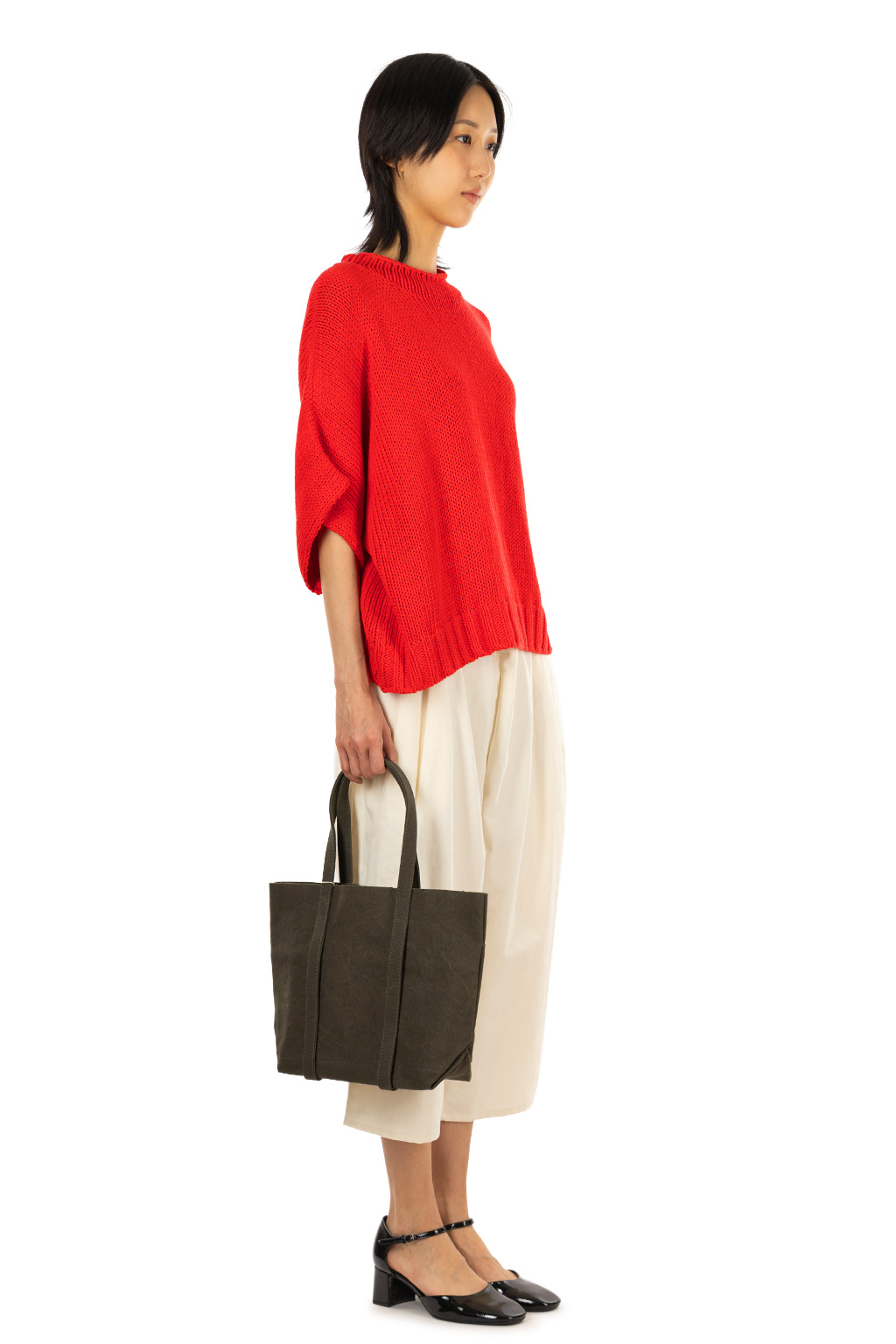 Veritecoeur - Dolman Pullover Knit - Red