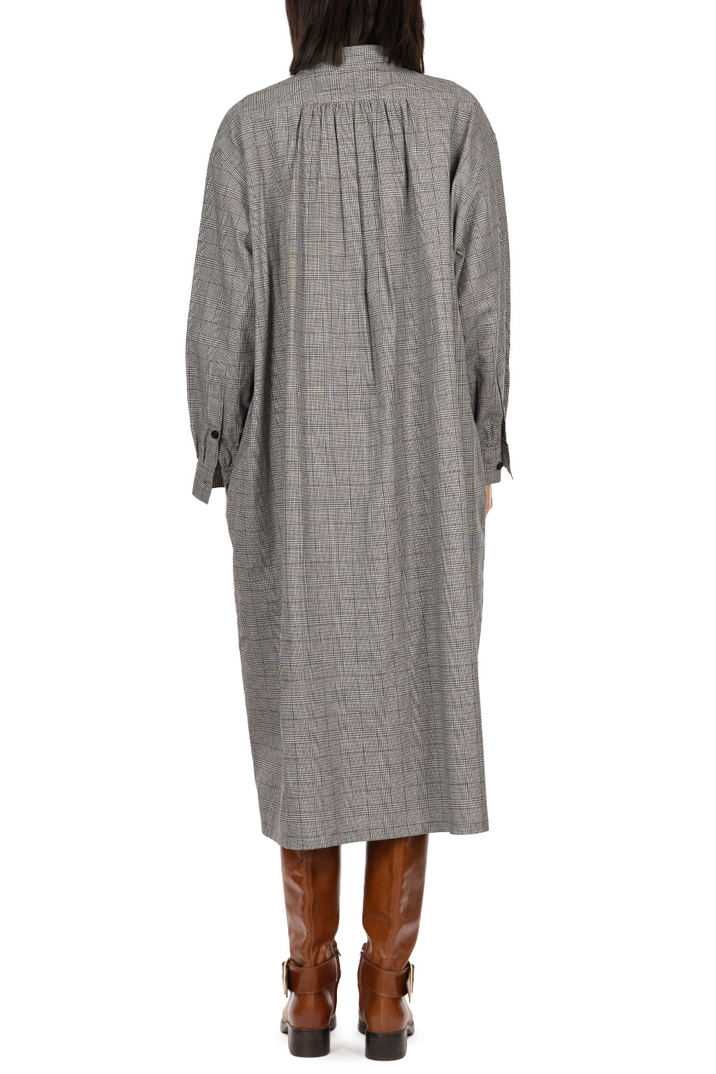 Veritecoeur - Front Yoke Dress - Grey Check