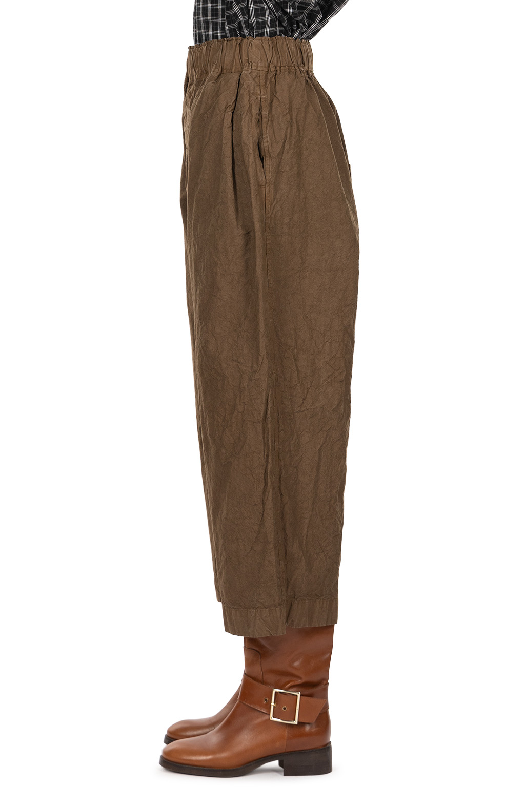Veritecoeur - Garment Dye Pants - Brown