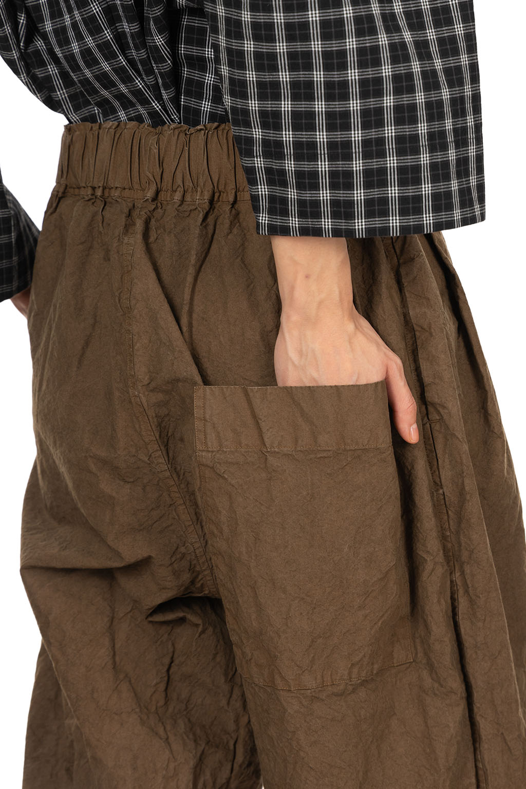 Veritecoeur - Garment Dye Pants - Brown