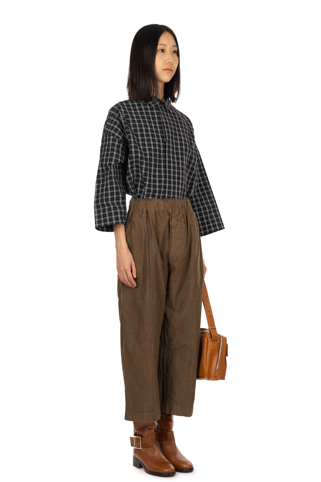 Veritecoeur - Garment Dye Pants - Brown