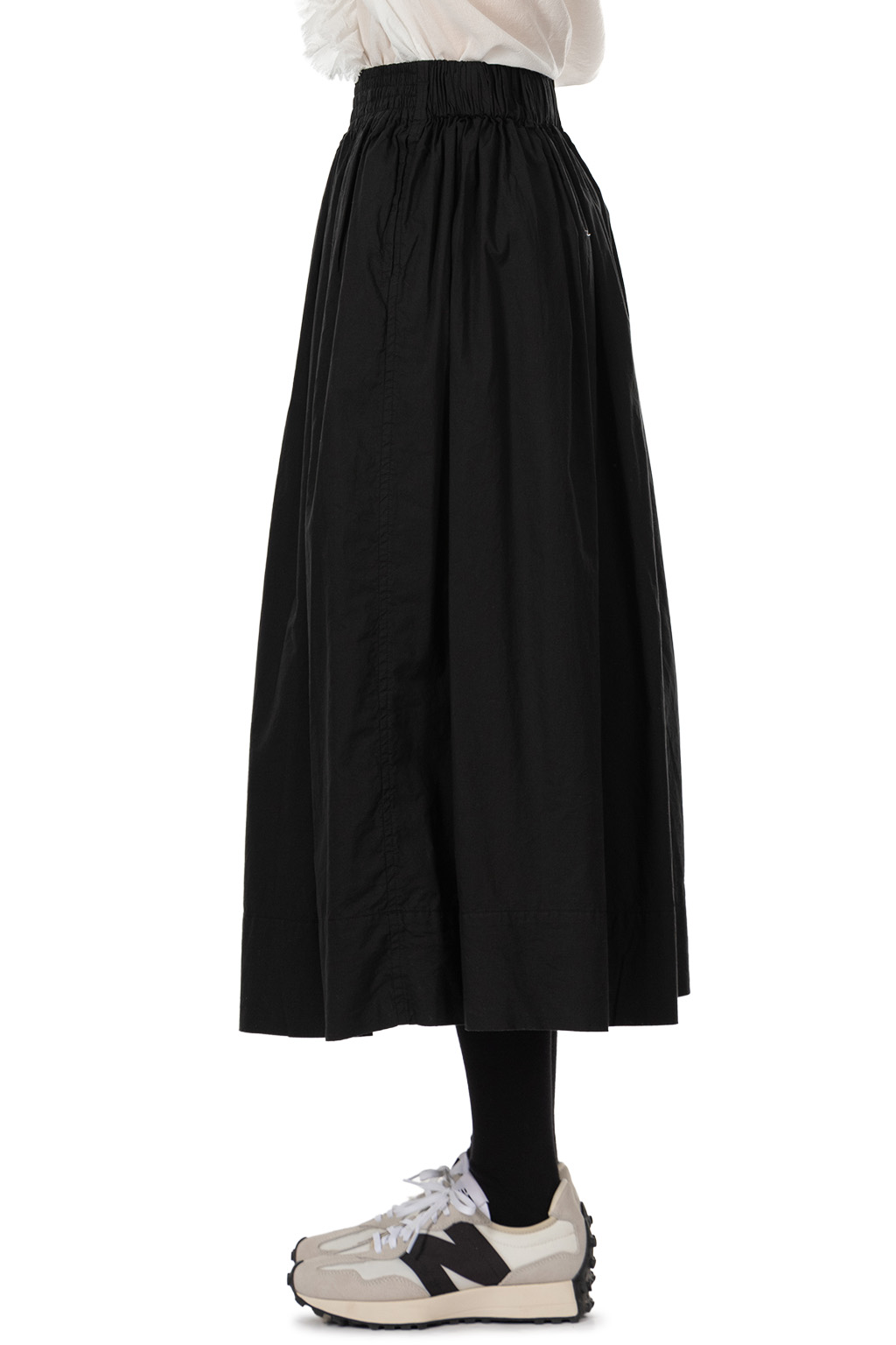 Veritecoeur - Shirred Skirt - Black