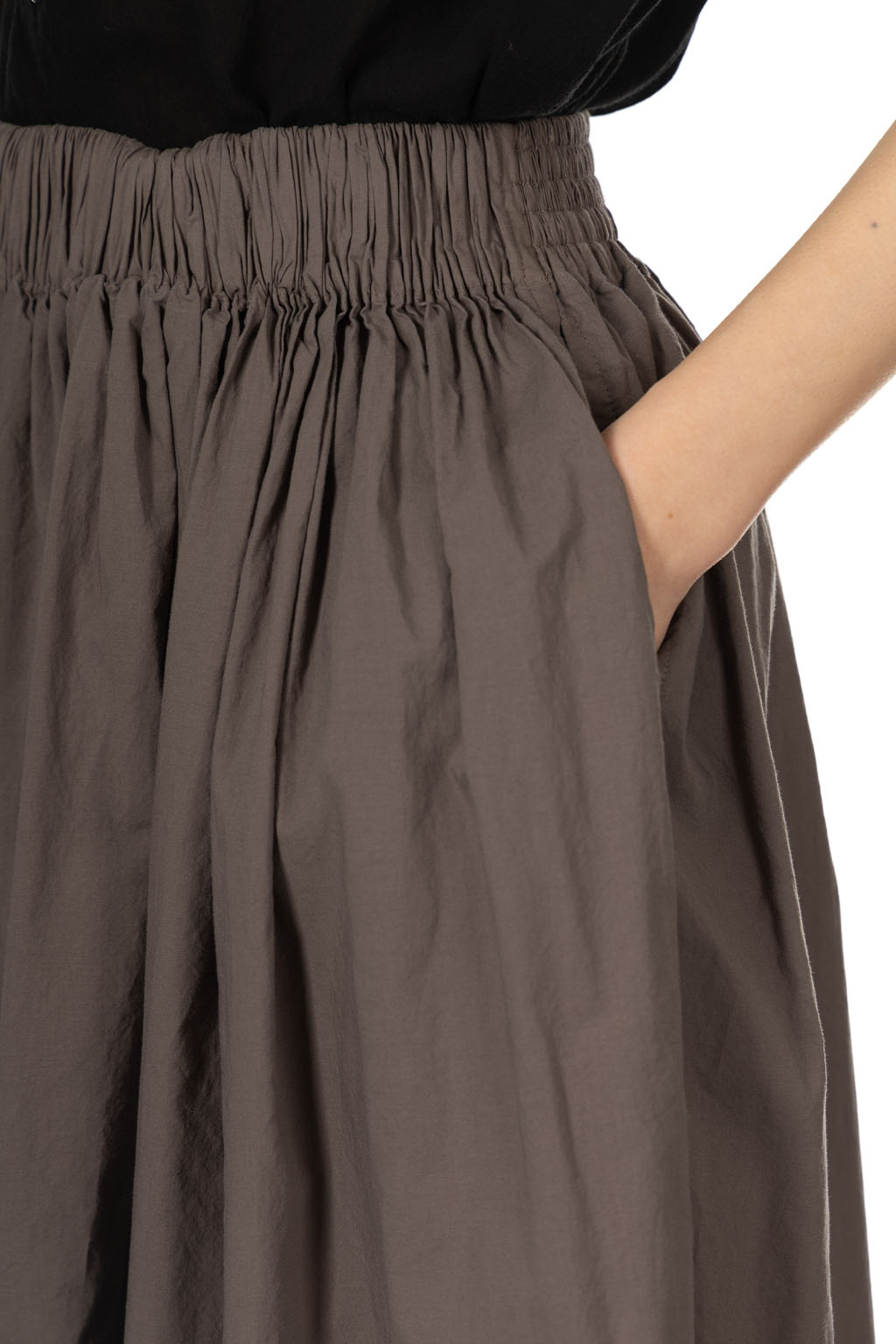 Veritecoeur - Shirred Skirt - Gray