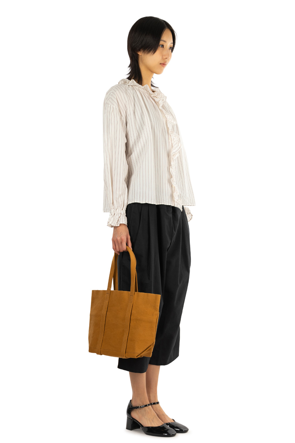 Veritecoeur - Striped Frill Blouse
