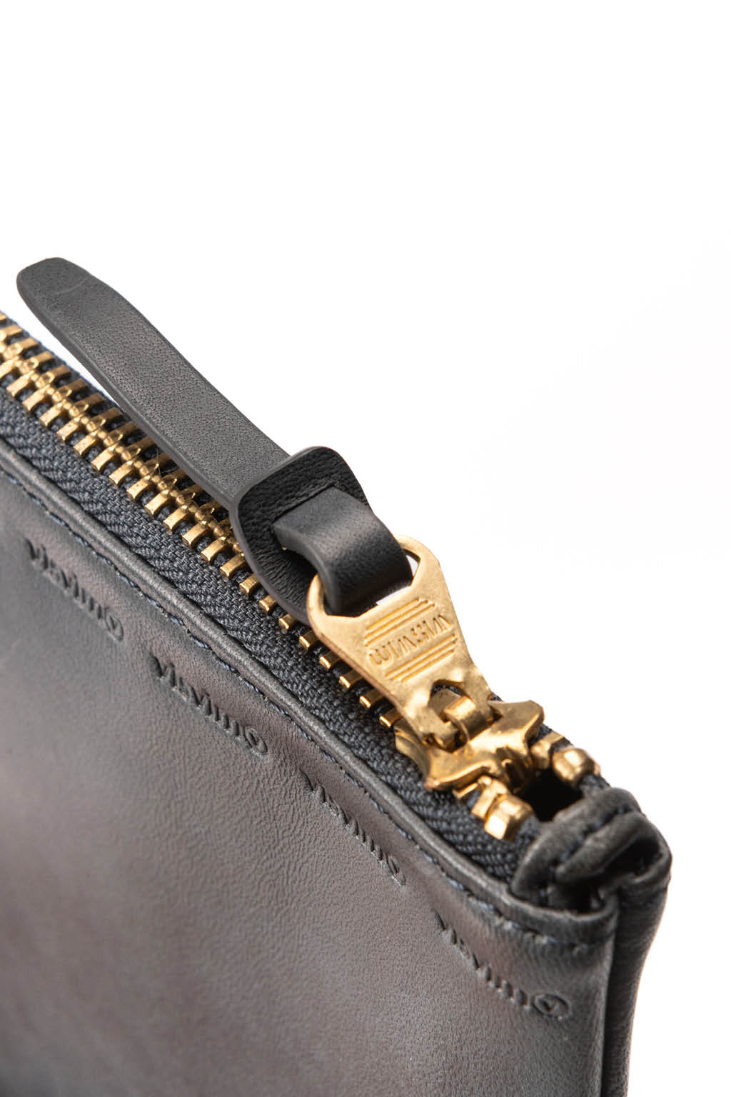 VISVIM - Leather Travel Pouch - Navy