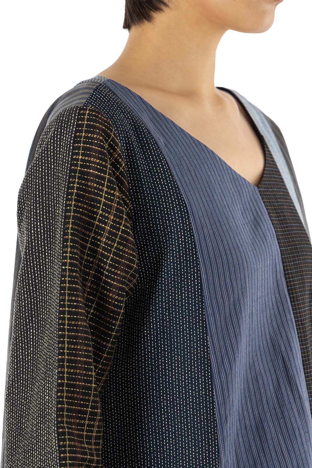 VISVIM - V-Neck Long Dress Santome P.W. W - Navy