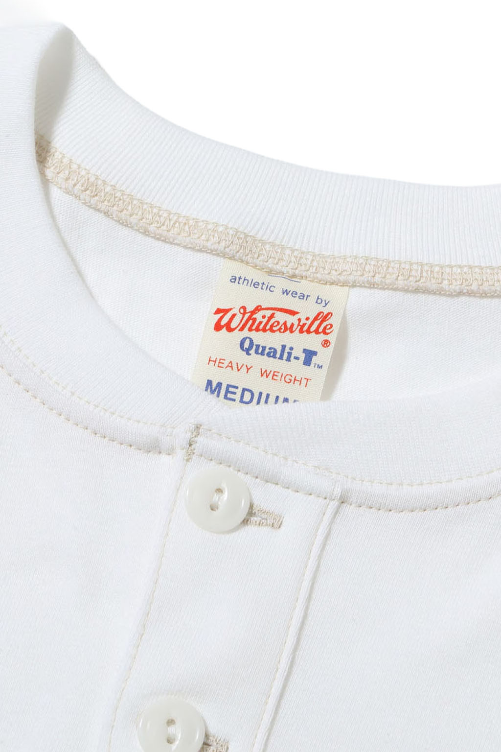 Whitesville - SS Henley T-Shirt - Off White