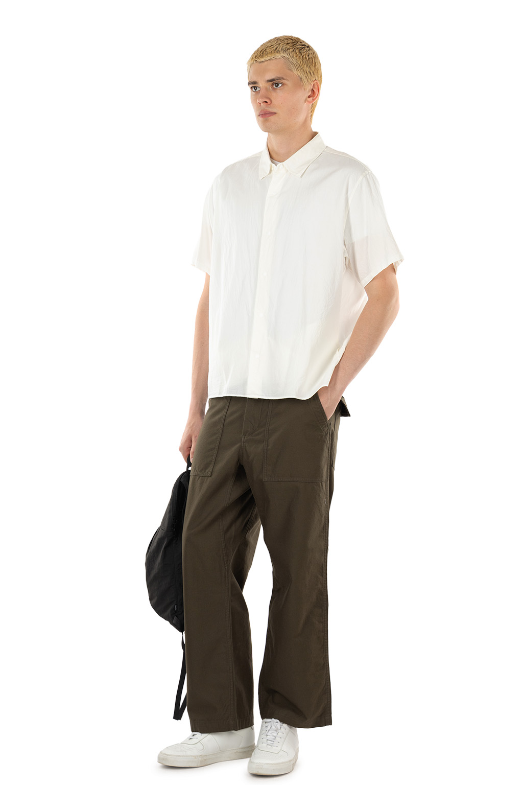 YAECA - Men's Comfort SS Shirt - Relaxed Square - White